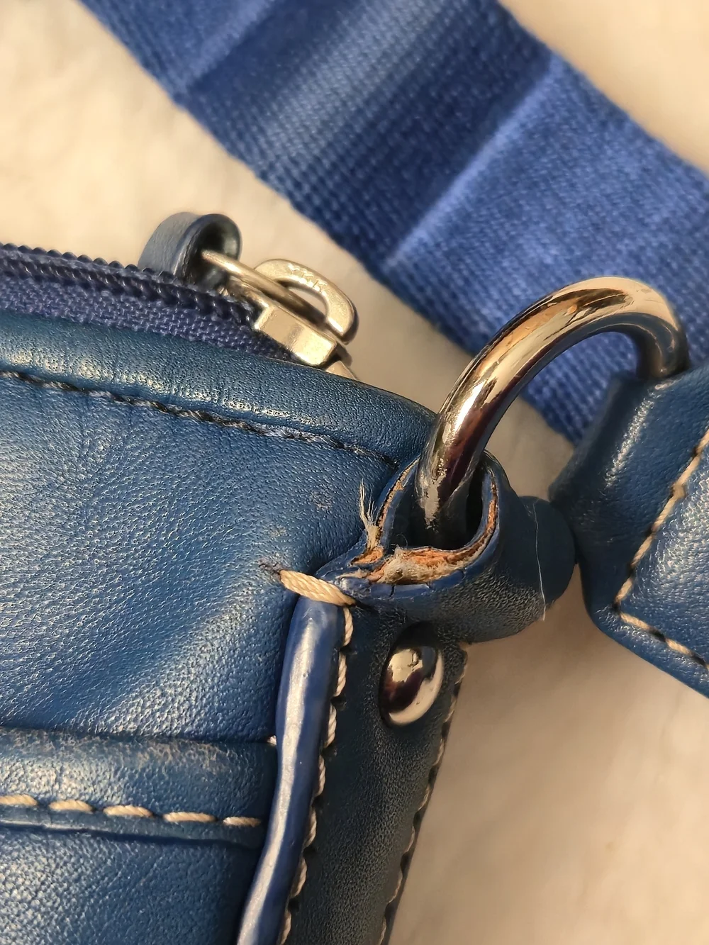 Coach blue y2k pleated soho crossbody